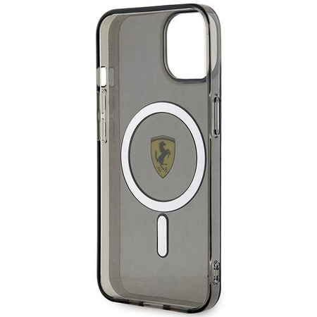 Etui Ferrari FEHMP14SURKK na iPhone 14 - czarne Translucent Magsafe