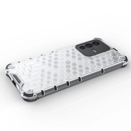 HURTEL ETUI HONEYCOMB DO VIVO V23 5G POKROWIEC Z ŻELOWĄ RAMKĄ PRZEZROCZYSTY
