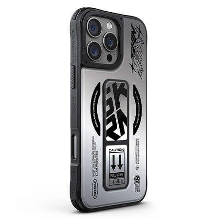 Skinarma etui Kira Kobai iPhone 16 Pro   6.3 Magnetic Charging Grip Stand chrome