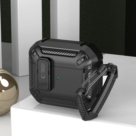 TECH-PROTECT ETUI X-CARBO DO APPLE AIRPODS PRO 1 2 OCHRONA WYSOKIEJ JAKOŚCI