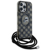 KARL LAGERFELD ETUI HARDCASE CROSSBODY MONOGRAM KARL & CHOUPETTE HEAD