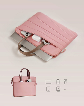 INNOSTYLE DAMSKA TORBA NA LAPTOPA 15 6 16 WODOODPORNA CARRYLITE SLIM RÓŻOWA