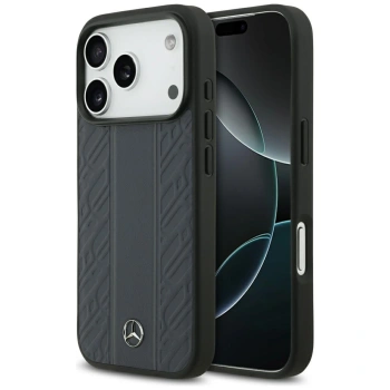 MERCEDES ETUI LEATHER LAUREL LEAVES STRIPES MAGSAFE DO IPHONE 17 PRO
