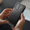 Carbon Case elastyczne etui pokrowiec OnePlus Nord N200 5G czarny