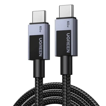 UGREEN KABEL USB-C DO USB-C 60W 2M PD DO ŁADOWANIA SZYBKIEGO TELEFONÓW