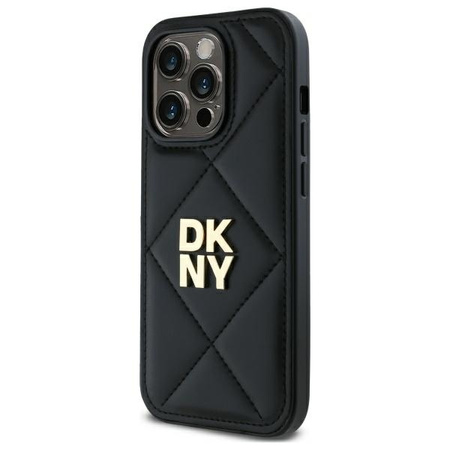 DKNY ETUI HARDCASE DO IPHONE 14 PRO MAX 6.7 QUILTED STACK LOGO OCHRONA