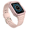 Protect Strap Band opaska z etui do Apple Watch 7 / 6 / 5 / 4 / 3 / 2 / SE (41 / 40 / 38mm) obudowa pancerny pokrowiec na zegarek różowy