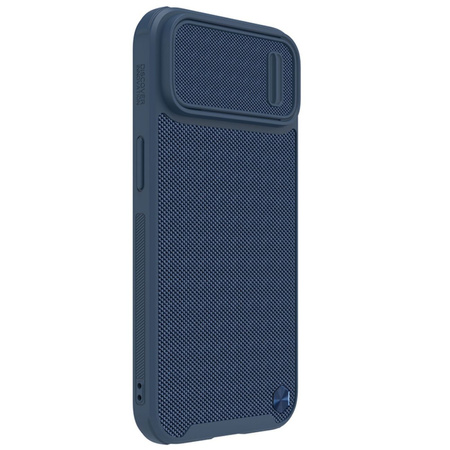 Nillkin Textured S Case etui iPhone 14 pancerny pokrowiec z osłoną na aparat niebieski
