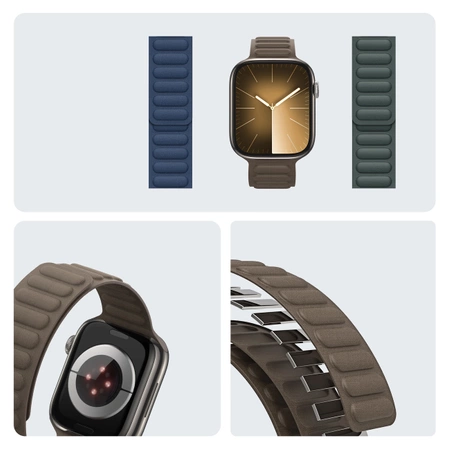 Magnetyczny pasek Dux Ducis Strap BL do Apple Watch 42 / 44 / 45 / 49 mm - ciemnoszary