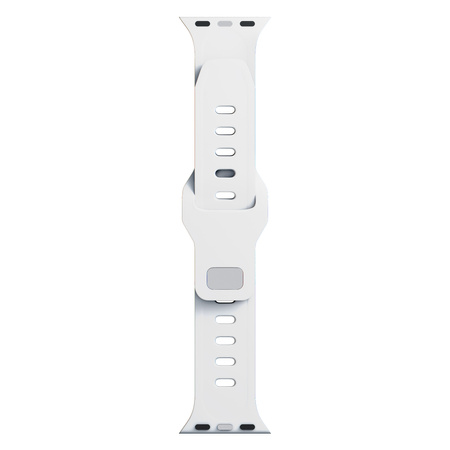 42/44/45/46/49 mm White (big) - 3mk Silicone Watch Strap for Apple