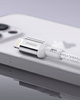 INNOSTYLE POWERFLEX KABEL USB LIGHTNING MFI SZYBKIEGO ŁADOWANIA DO IPHONE KEVLAR 2M SREBRNY