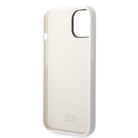 Karl Lagerfeld KLHCP14MSNIKBCH iPhone 14 Plus 6,7" hardcase biały/white Silicone Ikonik