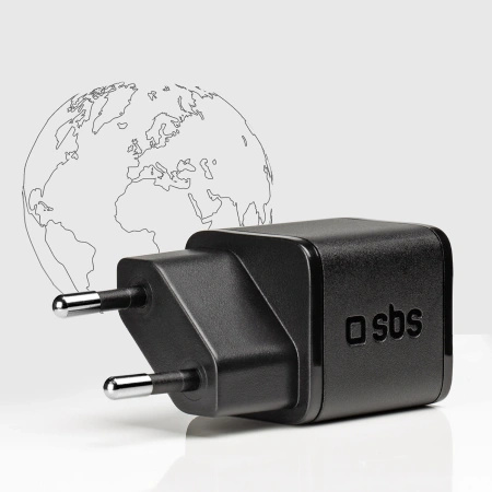 SBS ŁADOWARKA SIECIOWA 20W GaN USB-C DO IPHONE 12 13 14 15 SZYBKA ŁADOWARKA