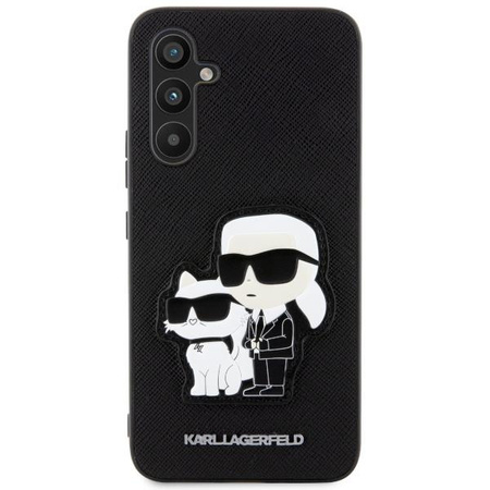 Etui Karl Lagerfeld Saffiano Karl&Choupette KLHCA34SANKCPK A34 5G A346 - czarne