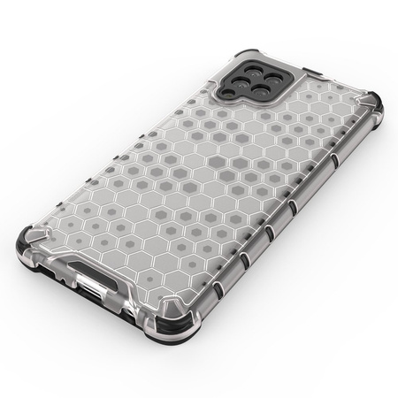 Honeycomb etui pancerny pokrowiec z żelową ramką Samsung Galaxy A42 5G niebieski