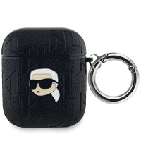 KARL LAGERFELD POKROWIEC KLA2PGKIPK DO AIRPODS 1 2 MONOGRAM KARL HEAD