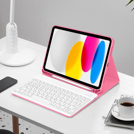 TECH-PROTECT SC PEN + KEYBOARD IPAD 10.9” 10 / 2022 / 11” 11 / 2025 MAGENTA