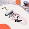 QUNATURE GOGLE DLA DZIECI PINK NARCIARSKIE ŚREDNIA DUŻA WERSJA Z OTWORAMI