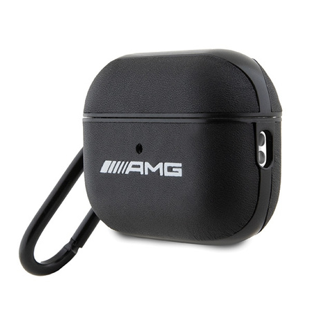 MERCEDES AMG AMAP2SLWK ETUI NA AIRPODS PRO 2 DO APPLE SKÓRZANE Z LOGO BIAŁE