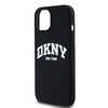 DKNY CASE DO IPHONE 15 14 13 6.1 DO MAGSAFE LIQUID SILICONE Z BIAŁYM LOGO