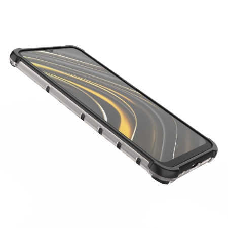HURTEL HONEYCOMB ETUI PANCERNE Z ŻELOWĄ RAMKĄ DO XIAOMI POCO M3 OCHRONNE