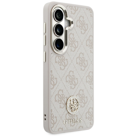 Guess nakładka 4G Big Rhinestone Triangle Strap MagSafe do Samsung Galaxy S26 różowa