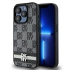 DKNY ETUI HARDCASE DO IPHONE 15 PRO 6.1 CHECKERED MONO SKÓRZANE Z