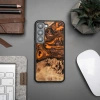 BEWOOD ETUI DREWNIANE DO SAMSUNG GALAXY S23 UNIKATOWE POMARAŃCZOWE I CZARNE