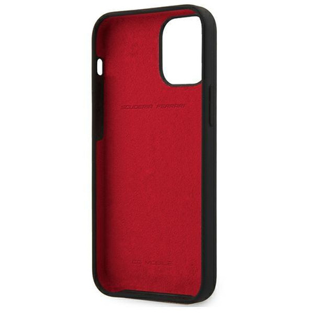 Ferrari FESSIHCP12SBK iPhone 12 mini 5,4" czarny/black hardcase On Track Silicone