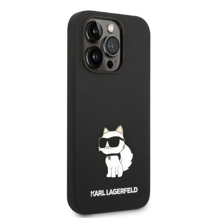 Karl Lagerfeld KLHCP14XSNCHBCK iPhone 14 Pro Max 6,7" hardcase czarny/black Silicone Choupette