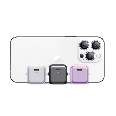 USAMS ŁADOWARKA PD20W DO IPHONE 11 12 13 14 15 Z KABLEM USB-C DO LIGHTNING