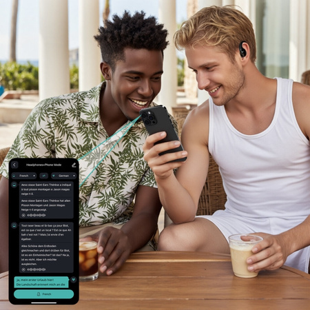 Słuchawki Bluetooth 4smarts SkyBuds OWS  z ekranem AI, czarny