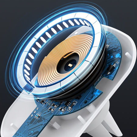 MCDODO UCHWYT SAMOCHODOWY NA TELEFON ŁADOWARKA INDUKCYJNA DO IPHONE MAGSAFE