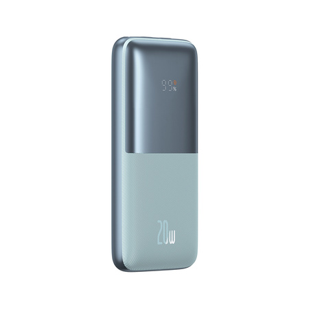 Powerbank Baseus Bipow Pro 10000mAh 20W niebieski z kablem USB Typu A - USB Typu C 3A 0.3m (PPBD040203)