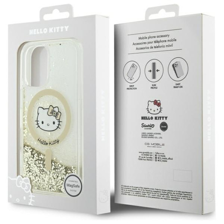HELLO KITTY ETUI DO IPHONE 16 6.1 HARDCASE LIQUID GLITTER FEVER DO MAGSAFE