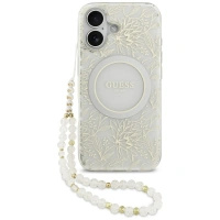 GUESS ETUI IML FLOWERS ELECTRO PEARL STRAP DO MAGSAFE IPHONE 17
