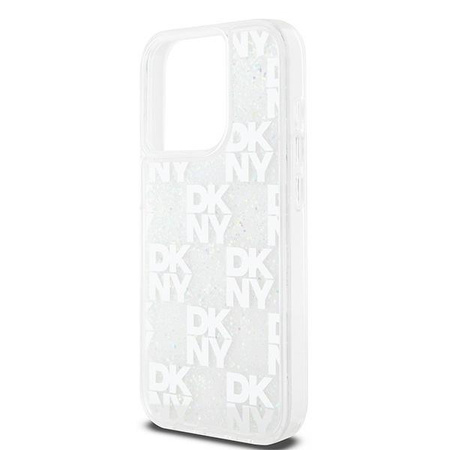 DKNY ETUI DO IPHONE 15 PRO 6.1 HARDCASE LIQUID GLITTER Z MAGNETYCZNYM LOGO