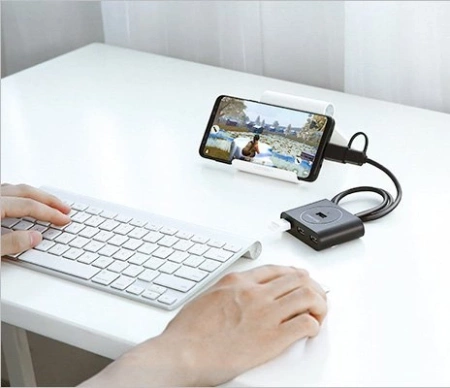 UGREEN ROZDZIELACZ HUB USB 3 2 GEN 1 4X USB DO LAPTOP PC MACBOOK CZARNY