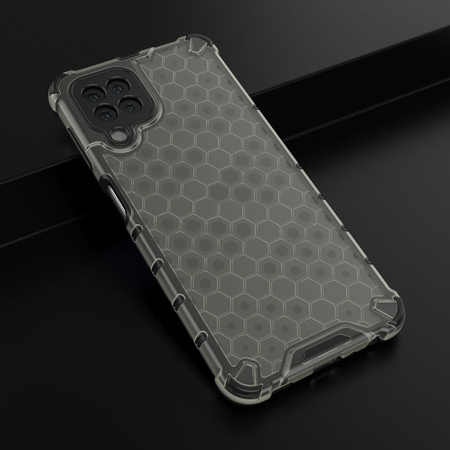Honeycomb etui pancerny pokrowiec z żelową ramką Samsung Galaxy A22 4G czarny