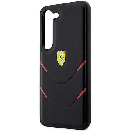 Etui Ferrari FEHCS23SPBAK S23 S911 - czarne Hot Stamp Lines