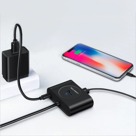 UGREEN ROZDZIELACZ HUB USB 3 2 GEN 1 4X USB DO LAPTOP PC MACBOOK CZARNY