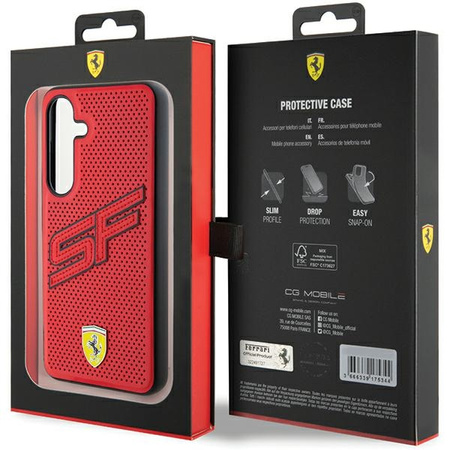 FERRARI POKROWIEC HARDCASE DO SAMSUNG S24 S921 BIG SF PERFORATED
