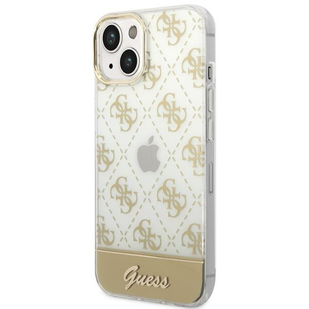 Guess GUHCP14MHG4MHG iPhone 14 Plus 6,7" złoty/gold hardcase 4G Pattern Script