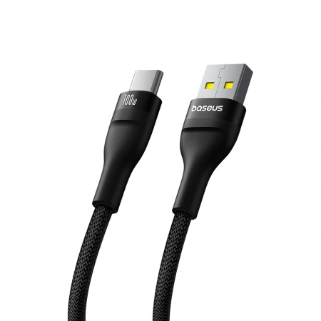 BASEUS KABEL PRZEWÓD USB-C DO USB-A 100W 1M DO TELEFONÓW SZYBKIE ŁADOWANIE