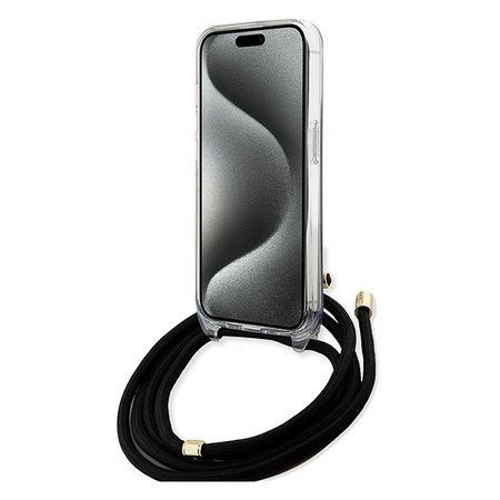 GUESS ETUI DO IPHONE 15 14 13 6.1 CROSSBODY CORD Z WYTRZYMAŁEGO MATERIAŁU