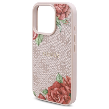 GUESS POKROWIEC HARDCASE DO IPHONE 16 PRO 6.3 DO MAGSAFE KWIATOWY WZÓR