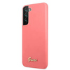 Guess GUHCS22MLSLMGFU S22+ S906 fuksja/fuchsia hardcase Silicone Script Metal Logo