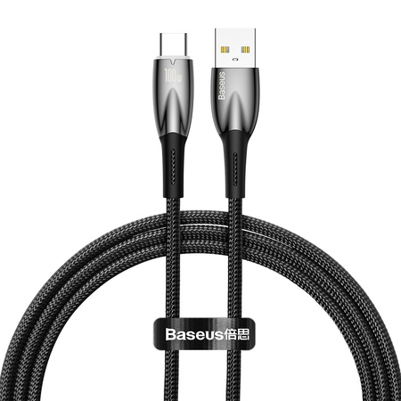 Baseus Glimmer Series kabel do szybkiego ładowania USB-A - USB-C 100W 480Mb/s 1m czarny