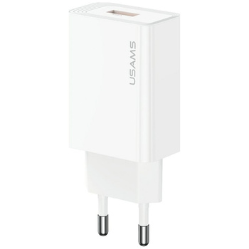 Ładowarka sieciowa USAMS T69 18W USB-A   biały