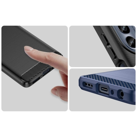 HURTEL CARBON CASE ETUI DO MOTOROLA MOTO G62 5G ELASTYCZNY SILIKONOWY